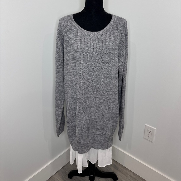 Forever 21 Plus Size Gray Women’s Tunic Sweater (1X) - Picture 2 of 6